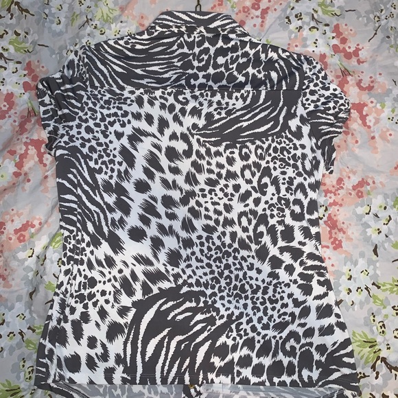 BCBG Maxazria Leopard Print Top - Picture 3 of 5